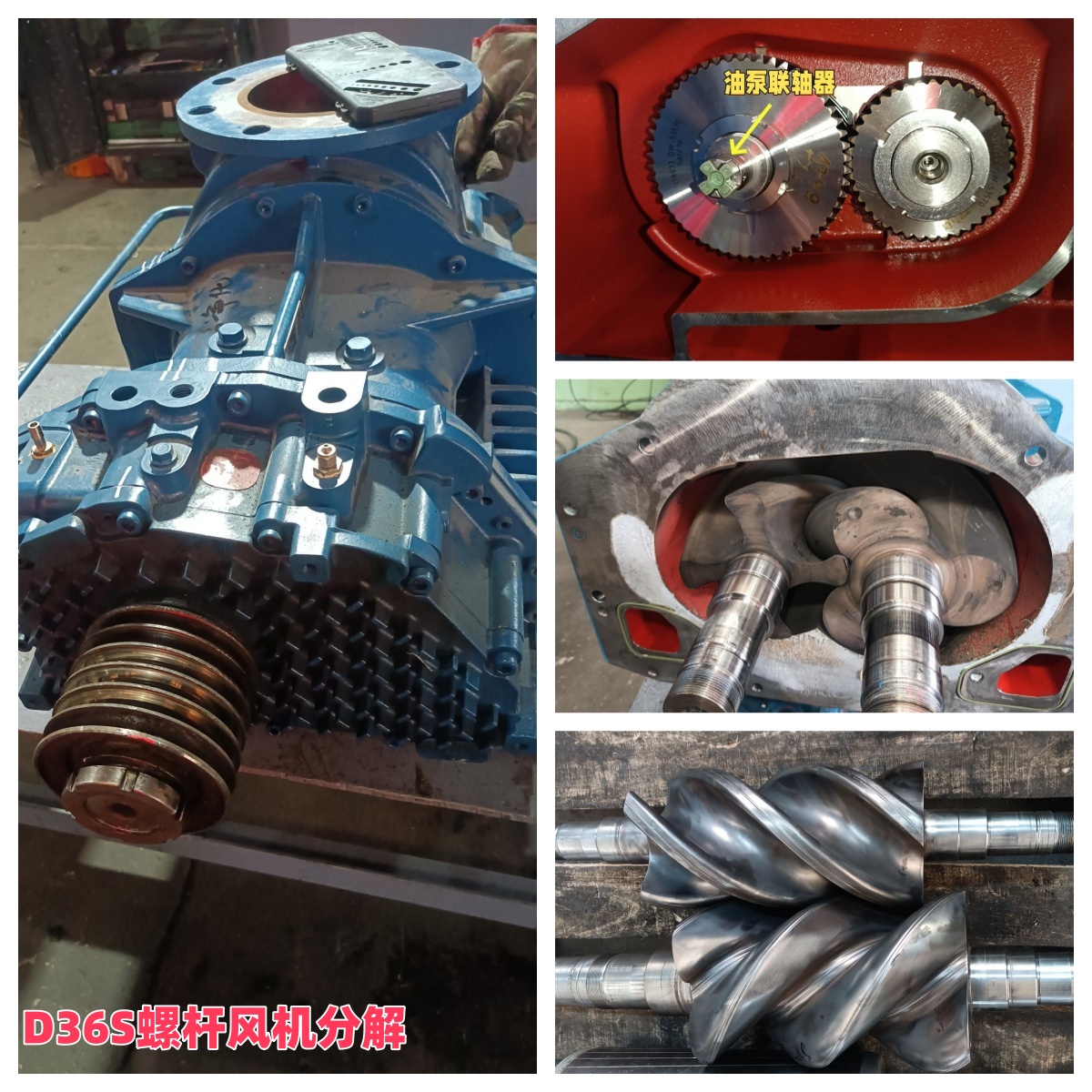 山東東營(yíng)某凈化公司 艾珍D36S螺桿風(fēng)機(jī)維修實(shí)例